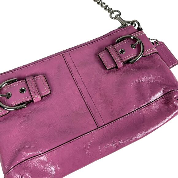 Coach Y2K Vintage 2006 Pink Patent Leather Chain Strap Soho Shoulder Bag - Picture 4 of 7